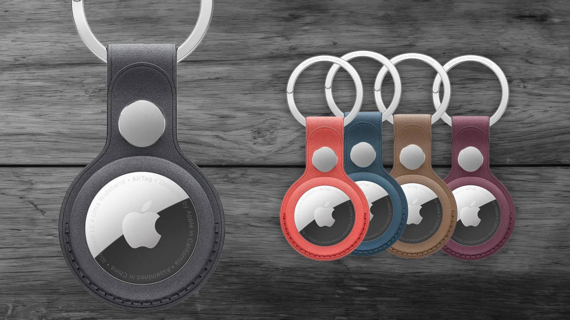 apple airtag review examples of available keychain colors